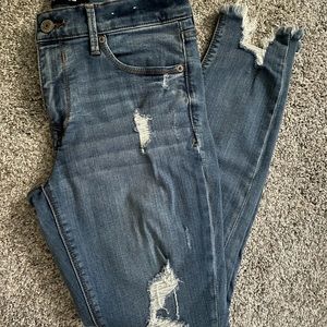Express Stretch Distressed Ankle Legging Jeans 8